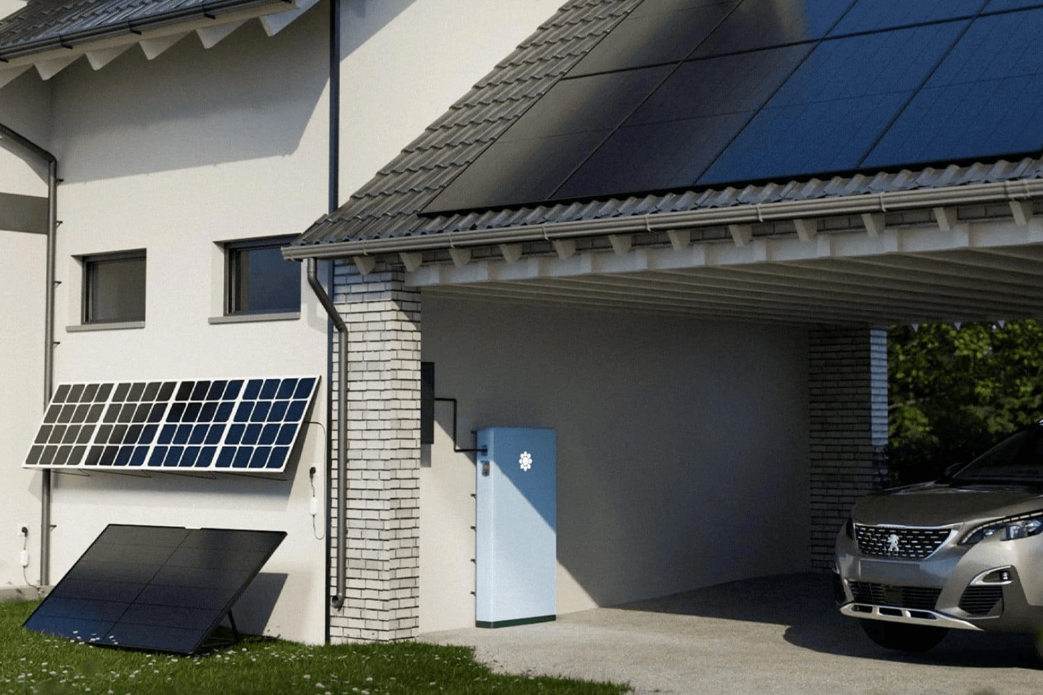 installation stockage énergie solaire particulier H2E